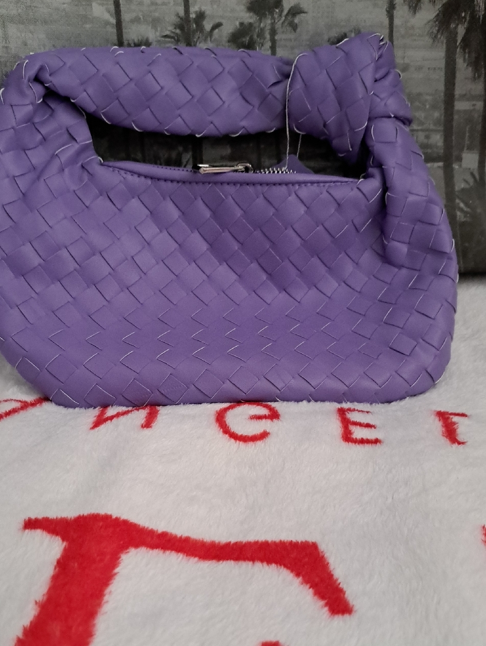 Purple Woven Bag Purse - Stylish Women's
